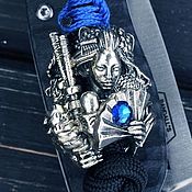 Материалы для творчества handmade. Livemaster - original item Paracord Bead Geisha - Knife Bead Dragon, Samurai. Handmade.