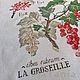 Picture embroidered with a cross 'Currant' Botany series. Pictures. Matania. My Livemaster. Фото №5
