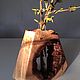 Эксклюзивная ваза с колбой из спила карельской берёзы. Вазы. artwood_epoxy. Ярмарка Мастеров.  Фото №5