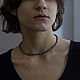 Necklace 'dark medium' made of natural rainbow pearls. Necklace. stepan-klimov. Online shopping on My Livemaster.  Фото №2