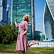 Трикотажное платье из джерси с запахом "Пыльная Роза". Платья. Александра Майская. Ярмарка Мастеров.  Фото №6