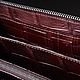 Клатч из кожи крокодила, внутренее наполнение - кожа крокодила. Клатчи. CrocShop товары из экзотической кожи. Ярмарка Мастеров.  Фото №14