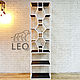 Стеллаж белый в стиле лофт LF-825. Стеллажи. Leo-loft. Интернет-магазин Ярмарка Мастеров.  Фото №2