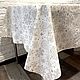 Скатерть новогодняя «Снежинки» ДАК. Скатерти. Linen Interior. Интернет-магазин Ярмарка Мастеров.  Фото №2