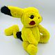 Заказать Игрушка Пикачу, из натурального меха норки. KS’youToys (ksuushapolza). Ярмарка Мастеров. . Мягкие игрушки Фото №3