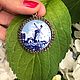 Order Pendant, 'At the mill', handmade, Delft, Holland. Dutch West - Indian Company. Livemaster. . Vintage brooches Фото №3