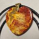 Lion fairy – miniature on a stone - a talisman for a Lioness. Pendant. lacquer miniature. My Livemaster. Фото №4