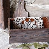 Box herbs of Provence decoupage brown