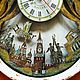City of Moscow unusual clock on the wall in a gift box made of wood. Watch. Original wall clocks. My Livemaster. Фото №5