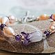 'Lavender' pearl-and-amethyst bracelet. Bead bracelet. Soaphand-made. My Livemaster. Фото №5