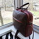 Order Bag leather men's engraved custom for Elizabeth. Innela- авторские кожаные сумки на заказ.. Livemaster. . Men\'s bag Фото №3