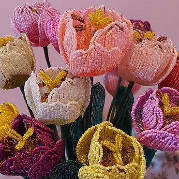Цветы и флористика ручной работы. Ярмарка Мастеров - ручная работа Тюльпаны. Handmade.