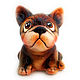 Figurine ceramic 'French bulldog', Figurine, Balashikha,  Фото №1