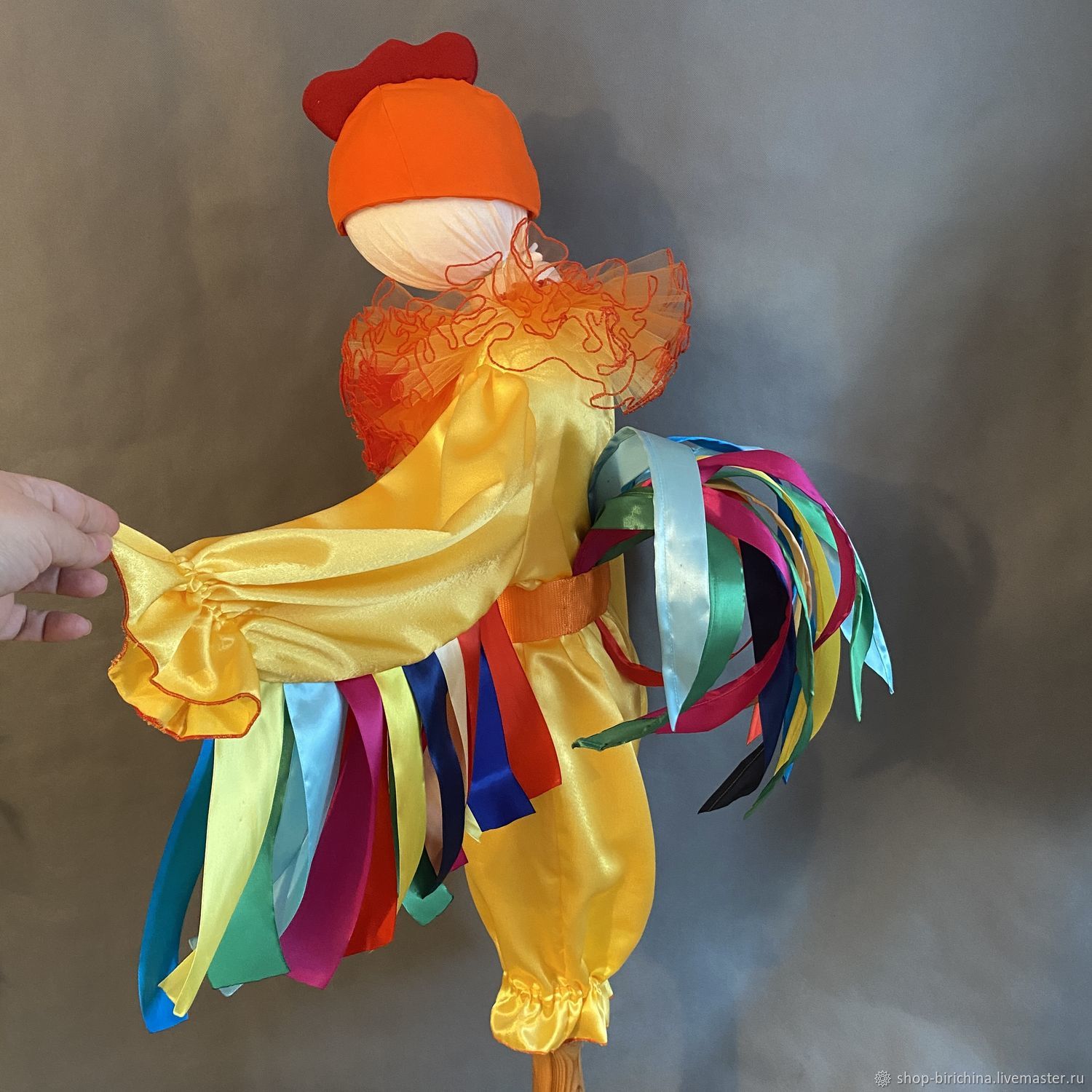 Карнавальный костюм Петушок Золотой, рост 104-116 см