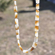 Украшения handmade. Livemaster - original item Beads jade White shimmer-2. Handmade.