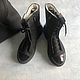 Shoes 'Ultra' black nubuck/black lacquer black sole. Boots. Hitarov (Hitarov). Online shopping on My Livemaster.  Фото №2