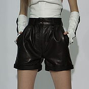 Одежда handmade. Livemaster - original item The shorts are genuine leather. Handmade.