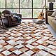 Заказать  ковёр ручной работы из шкур коровы. luxury-patchwork. Ярмарка Мастеров. . Ковры для дома Фото №3