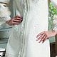 Coat white!Sherst100% Coats designer!. Coats. elmdesign (ELMDESIGN). Online shopping on My Livemaster.  Фото №2