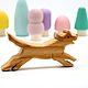 Собака Деревянные игрушки собаки Вальдорфская игрушка Фигурки животных. Мини фигурки и статуэтки. Мастерская 'Забавные Бегемотики'. Интернет-магазин Ярмарка Мастеров.  Фото №2