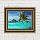 A picture of Tahiti! ocean, seascape, 30*40 cm. Pictures. Arthelenkey (earthelenkey). My Livemaster. Фото №5