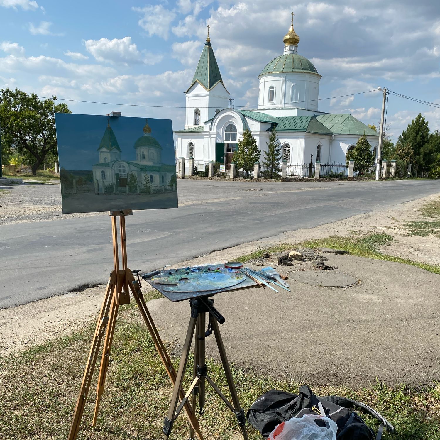 «Никольский храм» в интернет-магазине Ярмарка Мастеров по цене 9000 ₽ –  TNVQMRU | Картины, Таганрог - доставка по России