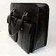 Order bag. Big black. Genuine Italian leather. Bags and accessories. Alexandra (SSbagS). Livemaster. . Classic Bag Фото №3