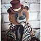 Мистер Тед мишка в технике тедди. Мишки Тедди. Татьяна Корчикова teddy & dolls. Ярмарка Мастеров.  Фото №9