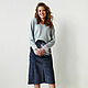 Заказать Jersey de punto Sueño con plumas, Jersey gris viscosa con Lurex. mozaika-rus. Ярмарка Мастеров. . Jumpers Фото №3