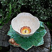 Посуда handmade. Livemaster - original item Tea pair with snail and bee.. Handmade.