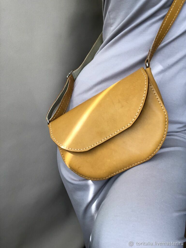 Сумка кросс-боди из натуральной кожи, ручной шов в интернет-магазине ...