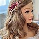 Гребень с камнями красно-рубиновый. Гребень. Анна Голден (golden-for-hair). Ярмарка Мастеров.  Фото №15