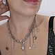 Цепь из цепочек, чокер колье. Цепочка. KSeniora jewelry. Интернет-магазин Ярмарка Мастеров.  Фото №2