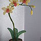 Орхидея из бисера. . Kisa-Love. Интернет-магазин Ярмарка Мастеров.  Фото №2