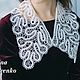 Collar 'Bunches of rowan' Vologda lace. Collars. Chest of gifts. Online shopping on My Livemaster.  Фото №2