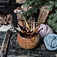 Набор деревянных крючков для вязания из 16 штук с вазой KN24, Крючки, Новокузнецк,  Фото №1