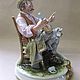 Заказать CAPODIMONTE Merli  Бродяга с собакой Каподимонте. В мире Сокровищ. Ярмарка Мастеров. . Статуэтки Фото №3