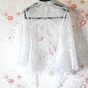 Аксессуары handmade. Livemaster - original item shawl crochet. Swan feather.. Handmade.