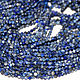 Лазурит 3 мм бусины с огранкой на нити, натуральные камни, Бусины, Екатеринбург,  Фото №1