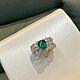 Order Diamond and Emerald Rings Transformer 2in1. luxuryclub. Livemaster. . Ring set Фото №3