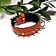 Collars: Dog collar with spikes for dachshund. Dog - Collars. AGAT Galina. My Livemaster. Фото №5
