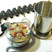 Посуда handmade. Livemaster - original item Folding glass with symbols of the USSR 