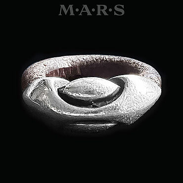 Винтаж ручной работы. Ярмарка Мастеров - ручная работа Винтаж: Кольцо M.A.R.S. Серебро и натуральная кожа. Япония. Handmade.