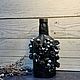 Декупажная бутылка серебро. Бутылки. Елизавета Ермакова/Когда дома уют. Интернет-магазин Ярмарка Мастеров.  Фото №2