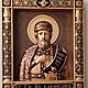 Резная Икона из дерева Князь Владислав Сербский. Иконы. МАСТЕРСКАЯ РЕЗНОЙ ИКОНЫ АРТЕМА БУРОВА. Ярмарка Мастеров.  Фото №9