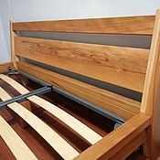 Для дома и интерьера handmade. Livemaster - original item Double bed in Scandinavian style made of solid beech. Handmade.