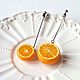 'Juicy oranges' brooch-needle. Stick pin. Country Cottage. My Livemaster. Фото №5