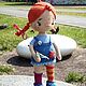 Заказать Кукла ручной работы рыжая с косичками. Juliacrochettoys. Ярмарка Мастеров. . Куклы и пупсы Фото №3