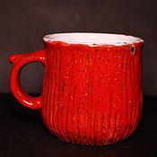 Посуда handmade. Livemaster - original item The Red Elegant Mug.. Handmade.