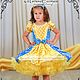 Baby dress 'Yellow and blue in the pea' Art.-040. Childrens Dress. ModSister. My Livemaster. Фото №4